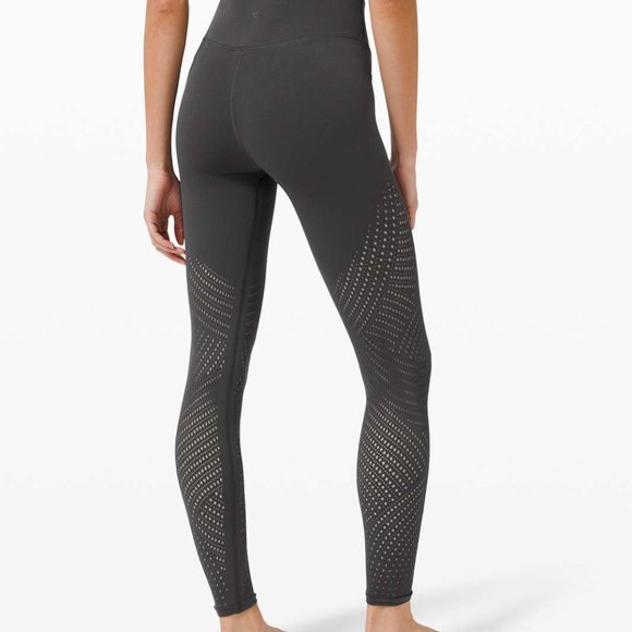 Lululemon Digi Rain Tights Graphite Grey EUC - Picture 1 of 7